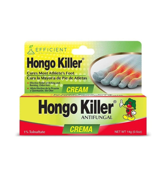 Hongo Killer Antifungal Cream for Athlete's Foot Treatment, .5 oz Tube